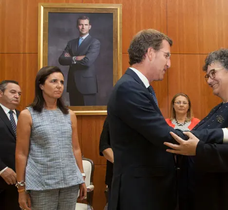 O titular do Goberno galego, Alberto N&uacute;&ntilde;ez Feij&oacute;o, acompa&ntilde;ado polo vicepresidente da Xunta, Alfonso Rueda, presidir&aacute; o acto de toma de posesi&oacute;n da nova Valedora do Pobo, Milagros Mar&iacute;a Otero Parga.